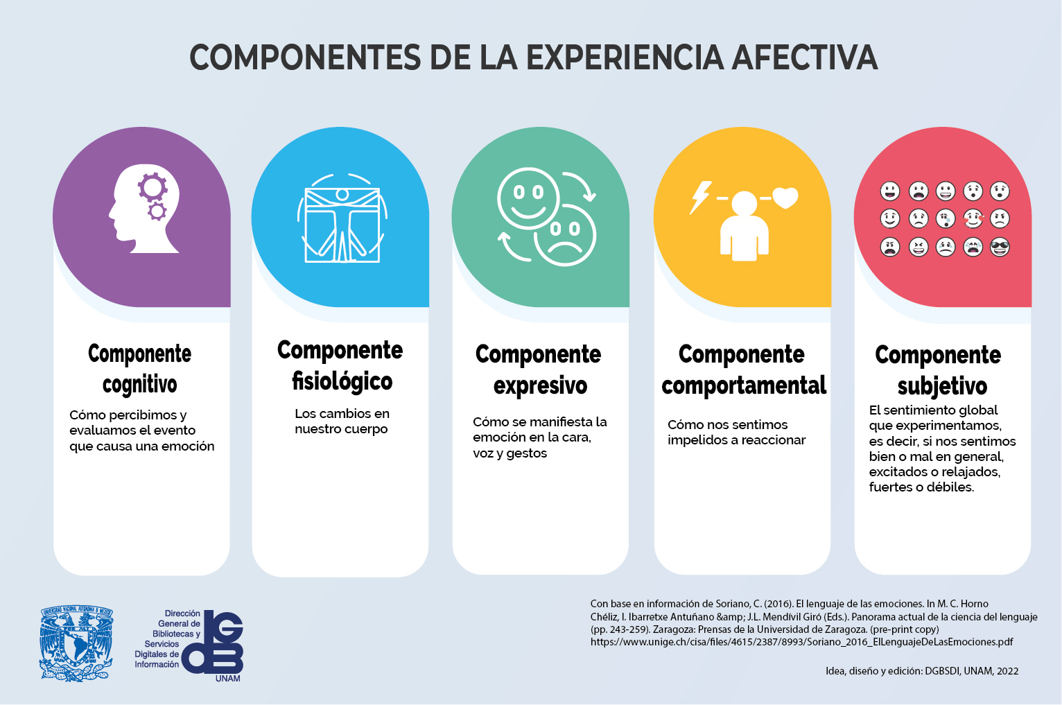 Componentes de la experiencia afectiva