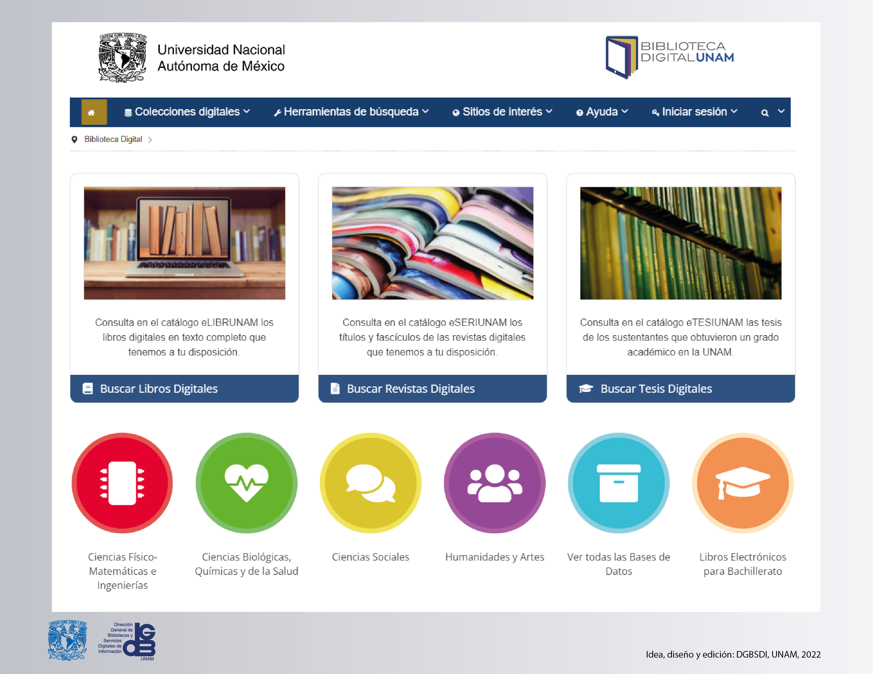 Portal Web Biblioteca Digital UNAM